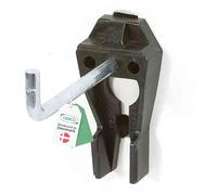 Raaco Crochets d'Angle Clip 3-50 pour Panneau Perforé et Mur d'Atelier, 50 mm Longueur, Idéal pour Perceuses, Visseuses Électriques et Petites Scies, Porte Outils en Acier & Polyacétal, Lot de 5