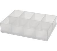 raaco Kit de compartimentation 8 pcs. transparent largeur 55 x profondeur 79 x hauteur 47mm pour art. -871325-871332 - 109888