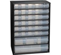 RAACO Casier en acier, 34 compartiments noirs, protection anti-extraction