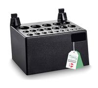 Raaco Porte-Bohrer Clip 12 pour Panneau Mural Perforé & Organisation du Garage, 7,7 x 9,4 x 6,5 cm, 22 Espaces pour Bits de Forets, Accessoires de Rangement Atelier, Crochet Solide pour Mur Perforé