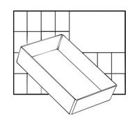 raaco raaco A6 1 compartiment insert individuel 47x109x157 mm Quantité:1