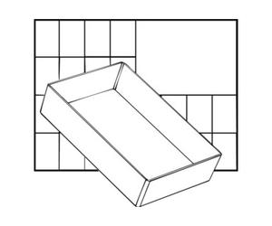 raaco raaco A6 1 compartiment insert individuel 47x109x157 mm Quantité:1