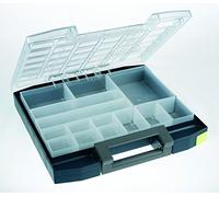 Raaco Réf 134842 Boîte de rangement avec plateaux de triage A4 à double paroi et avec couvercle en polypropylène et polycarbonate (Import Royaume Uni)