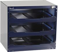 raaco SafeBox 80 Caisson de transport pour casiers de rangement (l x H x P) 451 x 403 x 330 mm Nombre de compartiments: 3 Contenu