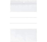 Raadhuis Lot de 10 pochettes en plastique refermables 120 x 180 mm avec trou de suspension et fil de renfort