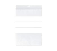Raadhuis Lot de 10 pochettes en plastique refermables 60 x 80 mm avec trou de suspension et fil de renfort