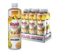 RAAK Sirop Multifruits ZERO SUCRE | 6x750ml = 180 Verres | 5 Fruits en 1 | Parfait Régimes & Familles | Qualité Européenne Premium