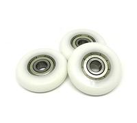 RAAMKA Roues de machine à ramer 8 x 40 x 10 mm Rouleau rond POM pour rameur BSR62840-10 Roue de rameur OD 40 mm Roues de roulement revêtues de plastique (couleur : blanc, taille : 8MM_10PCS_40MM)