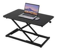 Raathionty Convertisseur de bureau debout réglable en hauteur, rehausseur de clavier pour bureau, station de travail ergonomique, noir, taille 60 cm