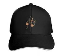 RAAXIHL Balance Astrologie Star Horoscope Personnalité Signe du Zodiaque Casquette de Baseball Chapeau Plage Casquettes personnalisées Vintage Beach Hommes Femmes,Cadeau