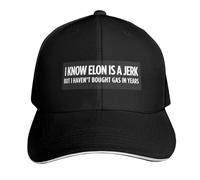 RAAXIHL Casquette Homme Elon est Un imbécile mais Je ne paie Pas pour l’Essence Casquette de Baseball Chapeau d’été Golf Visor Chapeaux pour Filles Hommes Cadeaux personnalisés