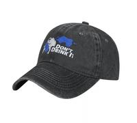 RAAXIHL Casquette Homme NE Buvez Pas Le Kool AID. Vous ÊTES PRÉVENUS. Bleu Pill Cowboy Chapeau De Soleil Chapeau pour Enfants Chapeau de Golf Luxe Femme Hommes Cadeaux personnalisés