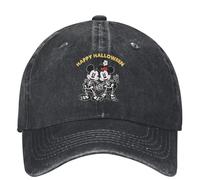 RAAXIHL Hiver Chaud Coton Joyeux Halloween Squelette Casual Casquette De Baseball Été Mickey Et Minnie Trucker Chapeau Pare-Soleil Chapeaux Couple Femmes Casquettes De Baseball