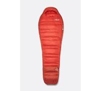 Rab Sac de couchage Alpine -12°C/10°F 3 saisons Regular ouverture gauche Dark Horizon/Tuscan Red