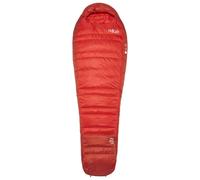 Rab Sac de couchage Alpine -6°C/20°F Regular zip gauche 185 cm Dark Horizon/Tuscan Red