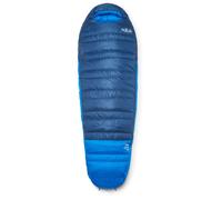 Rab - Ascent -12C / 10F - Sac de couchage homme Tempest Blue / Maya Blue - X Long Wide - Ouverture gauche