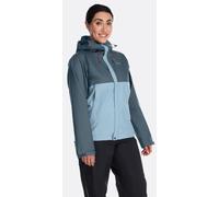 Rab Downpour Eco Womens Jacket Velikost : S / Barva : orion blue/citadel
