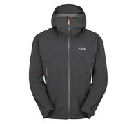 Rab Downpour Veste légère à capuche imperméable pour homme pour randonnée et trekking, Anthracite, Large