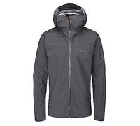 Rab - Veste technique de randonnée - Downpour Plus 2.0 Jacket Graphene pour Homme Taille M - Gris Gris M
