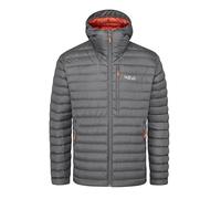 Rab Microlight Alpine Doudoune à capuche pour homme, garnie de duvet 700, pour la randonnée et le ski, graphène, taille M