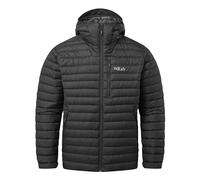Rab Microlight Alpine Doudoune à capuche pour homme, garnie de duvet 700, pour la randonnée et le ski, noir, taille S