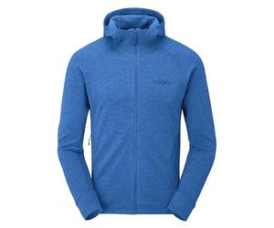 Rab Nexus Hoody Veste polaire légère à fermeture éclair intégrale pour homme, Bleu Maya, Medium