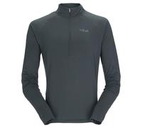 Rab - T-shirt de randonnée demi-zippé à manches longues- Homme - Sonic LS Zip Beluga pour Homme - Taille XL - Gris Gris XL