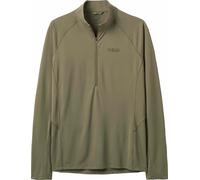 Rab - T-shirt de randonnée demi-zippé à manches longues - Sonic LS Zip Light Khaki pour Homme - Taille M - Kaki Kaki M