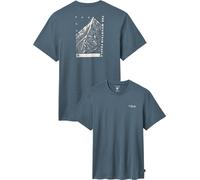 Rab - T-shirt de randonnée stretch et doux - Crimp Esker Tee Orion Blue pour Homme - Taille XL - Bleu Bleu XL