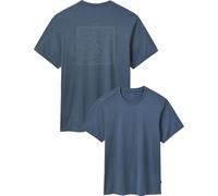 Rab - T-shirt de randonnée stretch et respirant - Crimp Elevation Tee Tempest Blue pour Homme en Bois - Taille XL - Bleu Bleu XL
