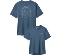 Rab - T-shirt de randonnée stretch et respirant - Force Cirque Tee W Tempest Blue pour Femme - Taille M - Bleu Bleu M