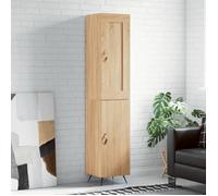 ""Rabais""Buffet haut - CLARENCE - Commode/Buffet de cuisine, Chêne sonoma 34,5x34x180 cm - Bois d'ingénierie NEU8549