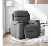 “Rabais""Chaise Canapé 1 place - JILLE'S - Fauteuil inclinable à Salon Gris foncé Tissu SOLO923989