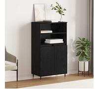 ""Rabais""haut - CLARENCE - Commode/Buffet de cuisine, Armoire Noir 60 x 36 x 110 cm - Bois d'ingénierie NEU2735