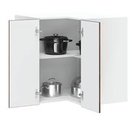 “Rabais""Meuble haut suspendue - VIDAXL - Armoire murale d'angle de cuisine Kalmar chêne fumé Août43600