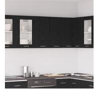 “Rabais""Meuble haut suspendue - VIDAXL - Meuble mural en chêne noir 60 x 31 x 60 cm fait en - bois de qualité Août13339