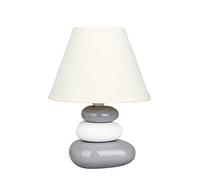 Rabalux 4948 Lampe de Table, Céramique, E14, Weiß, Grau