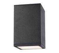 Rabalux 7820 Plafonnier d'extérieur Zombor, GU10, aluminium, anthracite, 9x9cm
