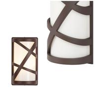 Rabalux 8766 Applique extérieure Durango, E27, marron-blanc, moderne, IP54, 26,7cm