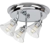 Rabalux plafonnier, salle de bain, IP44, 3 prises E14, max 40W, chrome, Antoine