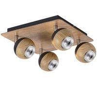 Rabalux Arthur plafonnier 4x35 W bois 5616