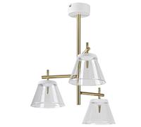 Rabalux Aviana plafonnier 3x6 W blanc-laiton-transparent 5031