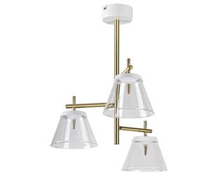 Rabalux Aviana plafonnier 3x6 W blanc-laiton-transparent 5031