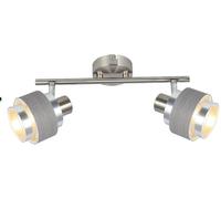 Rabalux Basil plafonnier 2x40 W chrome-gris-satin 5380