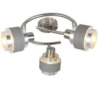 Rabalux Basil plafonnier 3x10 W chrome-gris-satin 5381