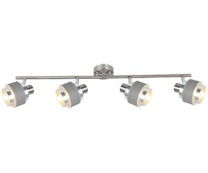 Rabalux Basil plafonnier 4x10 W chrome-gris-satin 5382