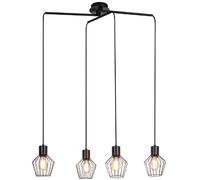 Rabalux Belano lampe suspendue 4x40 W noir 3540