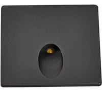 Lampe d'escalier Rabalux, LED 3W, blanc chaud, noir, Boven, 65x60