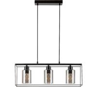Rabalux Chadwick lampe suspendue 3x25 W noir-fumé 72033