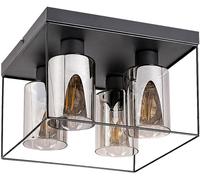 Rabalux Chadwick plafonnier 4x25 W noir-fumé 71034